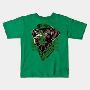 Pointer Dog St. Patrick's Day Kids T-Shirt